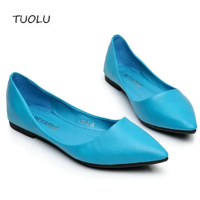 2017  womens sandals shoe Woman Genuine Leather Flat Shoes
