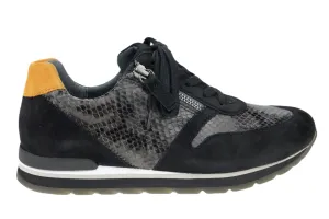 '56.369.33' women's lace-zip sneaker - Black mix