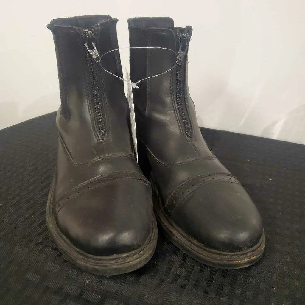 Black Zip Boots 5