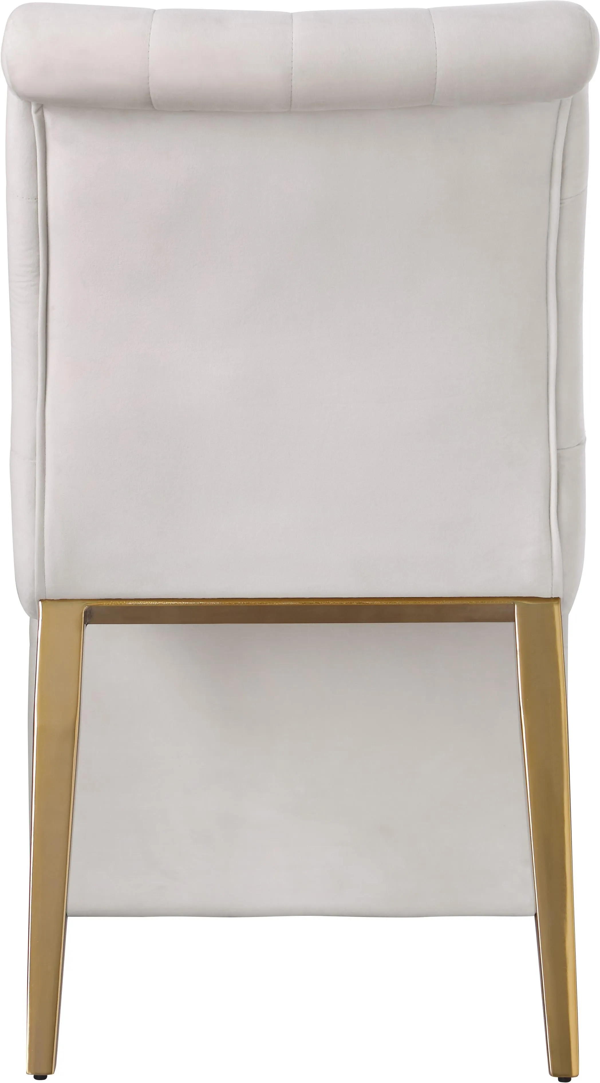 Curve Cream Velvet Dining Chair