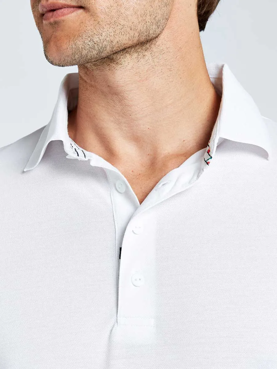 DUBARRY Sorrento Short-Sleeved Technical Polo - Men's - White