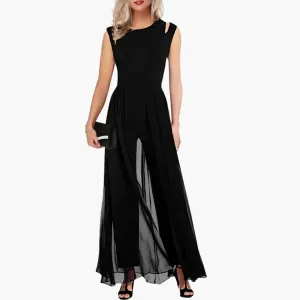 Elegant Wide-Leg Evening Jumpsuit for Women
