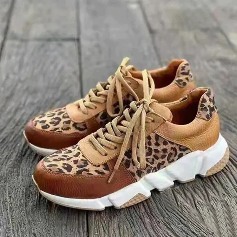 Eva - Sneakers met Luipaardprint - Stijlvol en Comfortabel