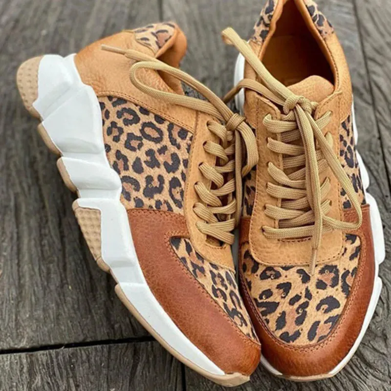 Eva - Sneakers met Luipaardprint - Stijlvol en Comfortabel