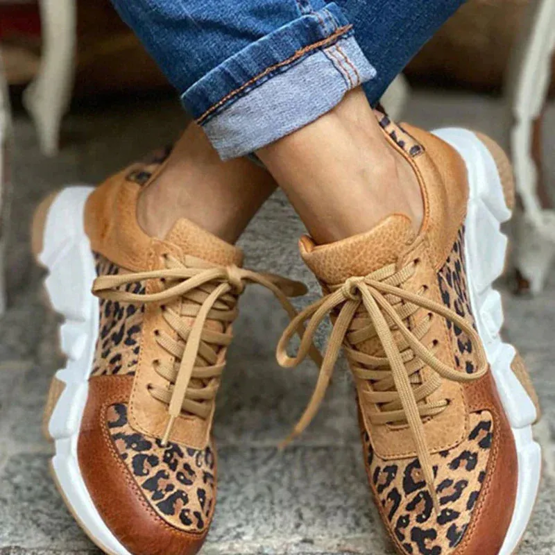 Eva - Sneakers met Luipaardprint - Stijlvol en Comfortabel