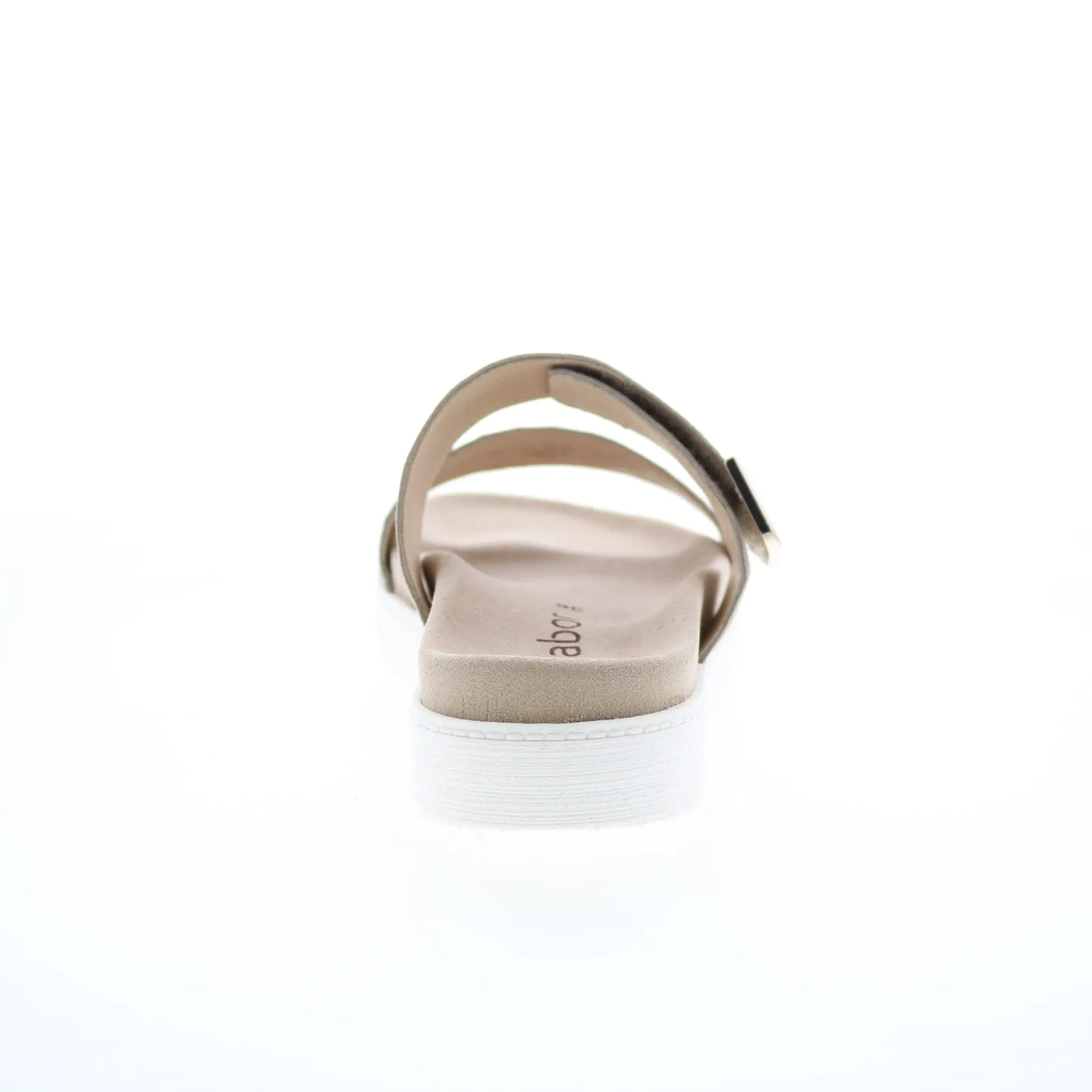 Gabor 43-740-31 Womens Brown Suede Strap Slides Sandals Shoes