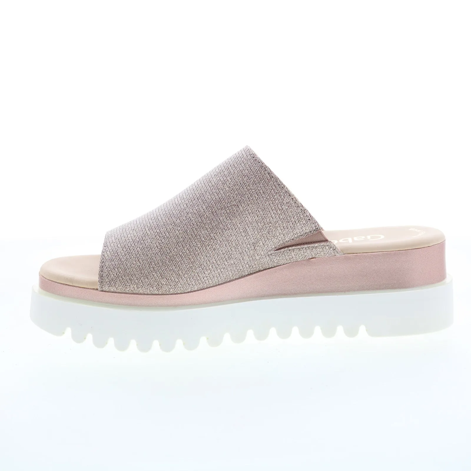 Gabor 44-613-64 Womens Pink Synthetic Slip On Slides Sandals Shoes