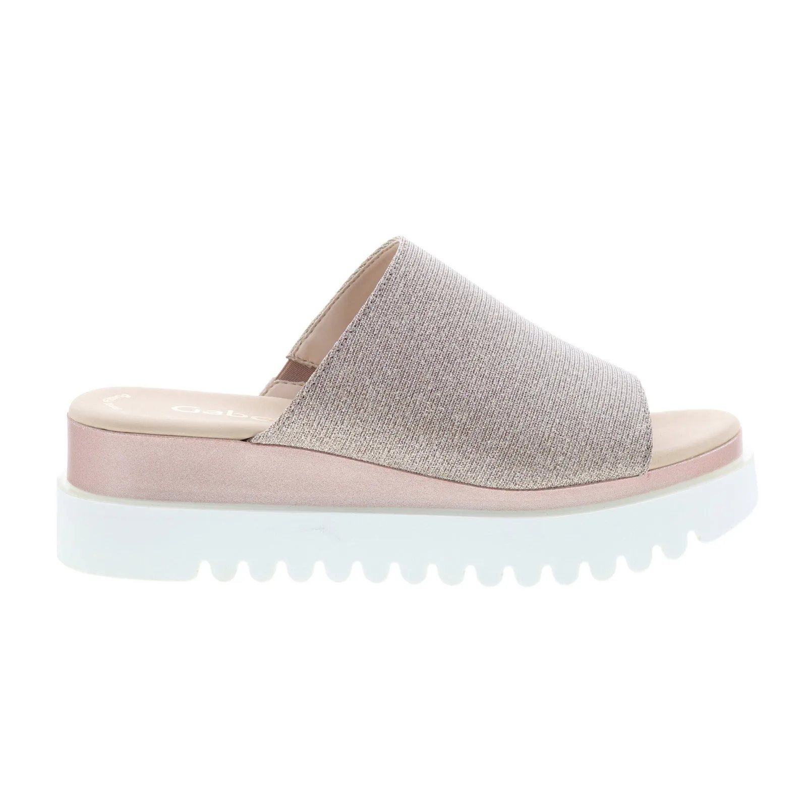 Gabor 44-613-64 Womens Pink Synthetic Slip On Slides Sandals Shoes