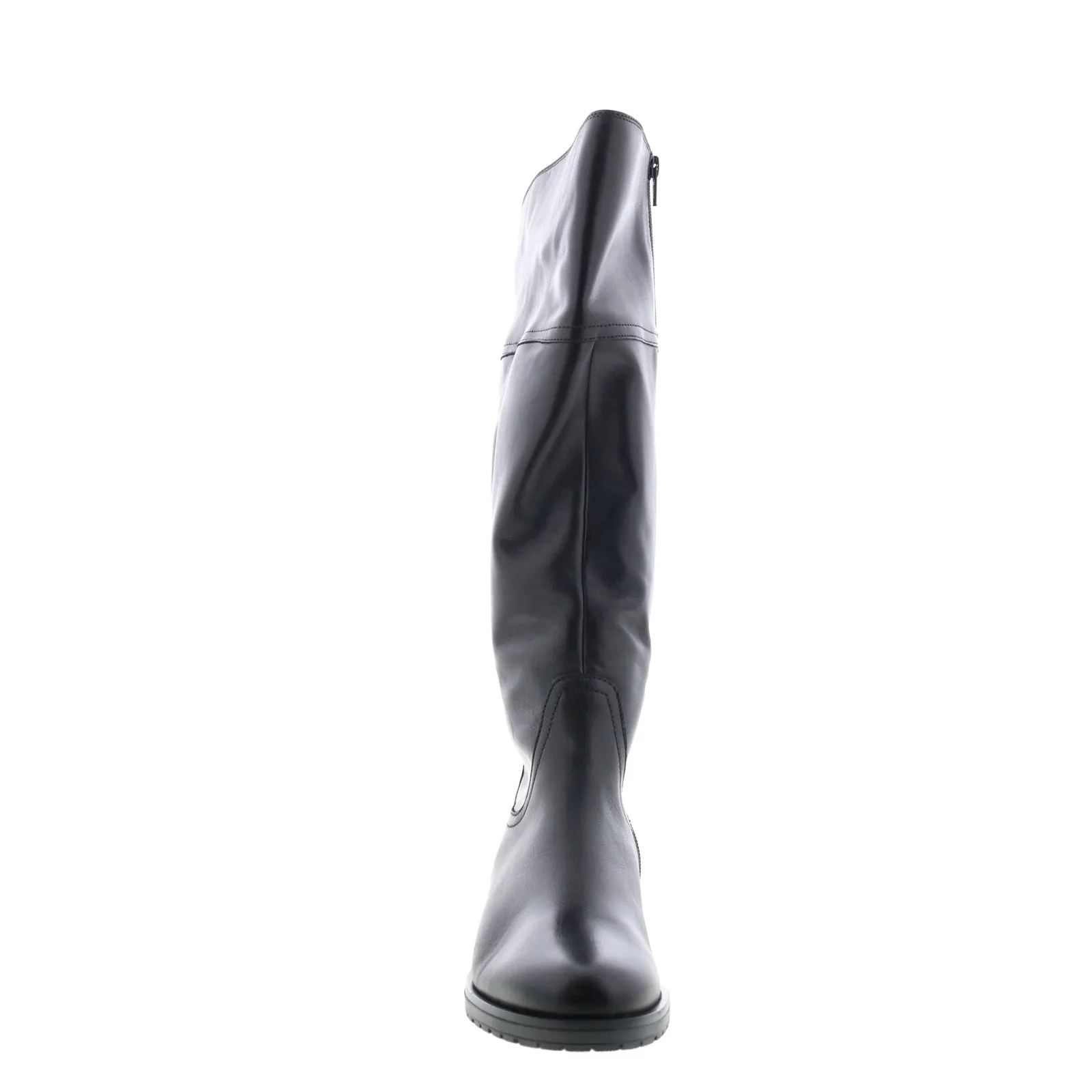Gabor 52-799-57 Womens Black Leather Slip On Knee High Boots