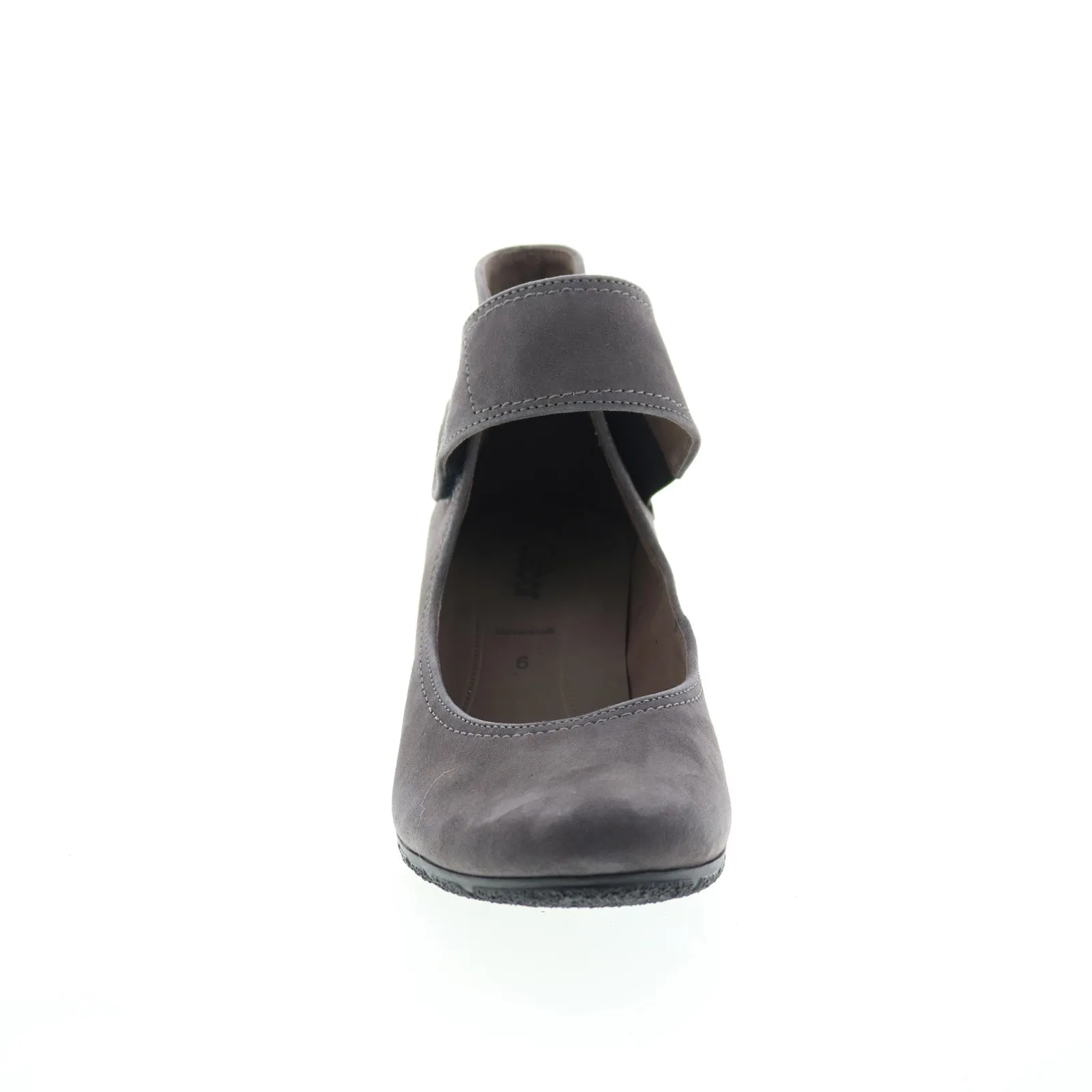 Gabor 7-5493-19 Womens Gray Suede Strap Heels Shoes