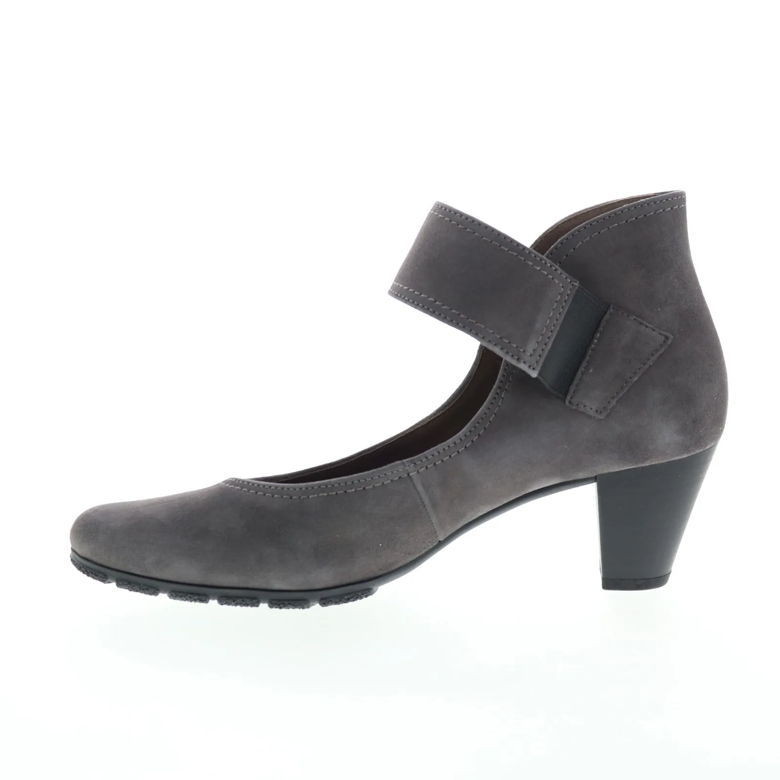 Gabor 7-5493-19 Womens Gray Suede Strap Heels Shoes