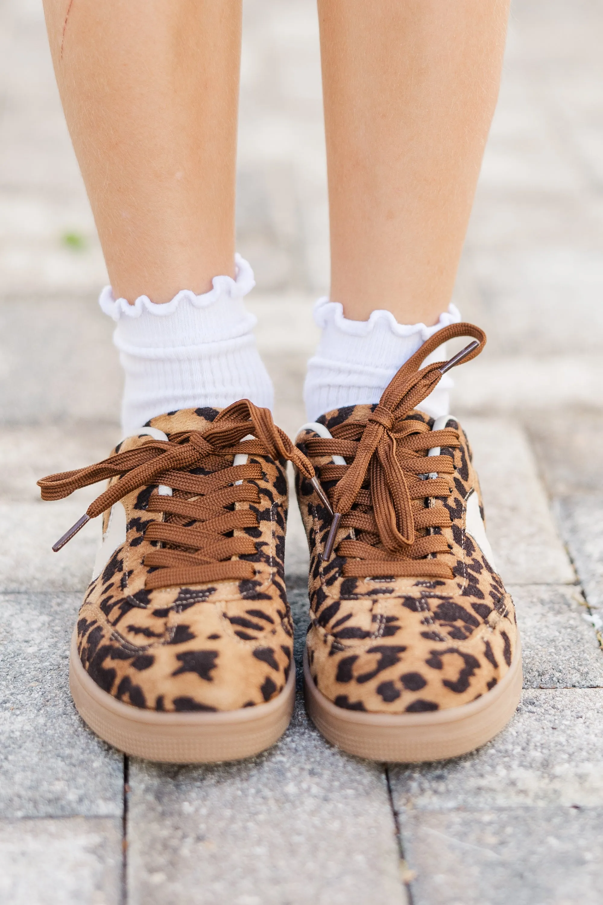 Girls: The Miriam Brown Leopard Sneakers