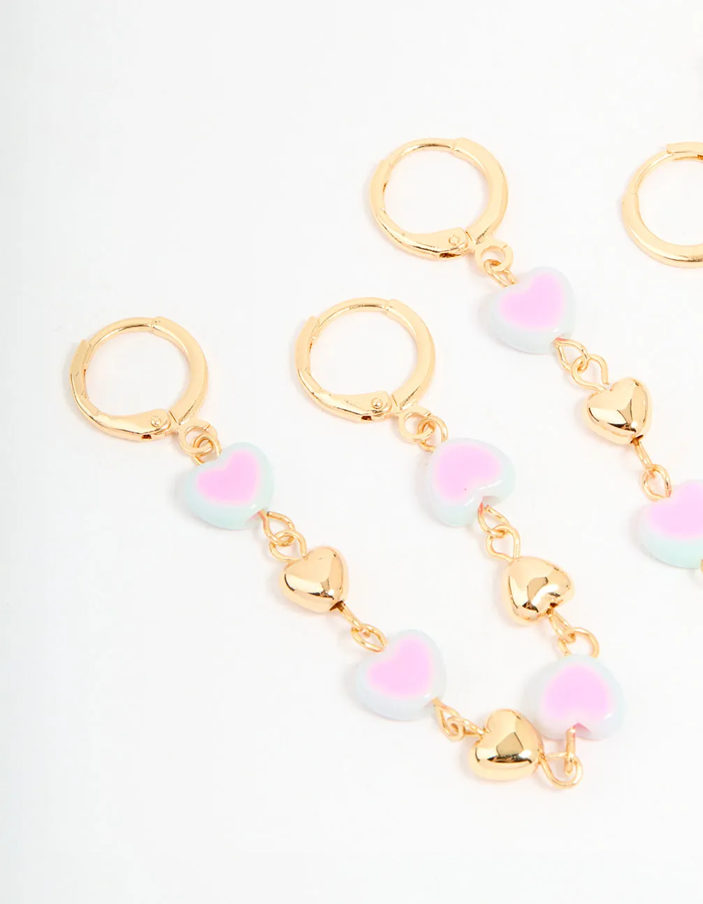 Gold Heart & Butterfly Shoe Charms Pack