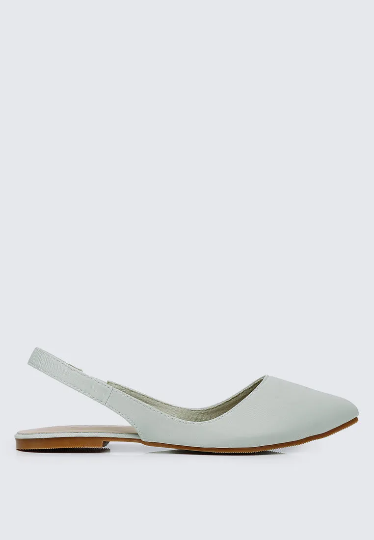 Kate Comfy Ballerina In Sage Green