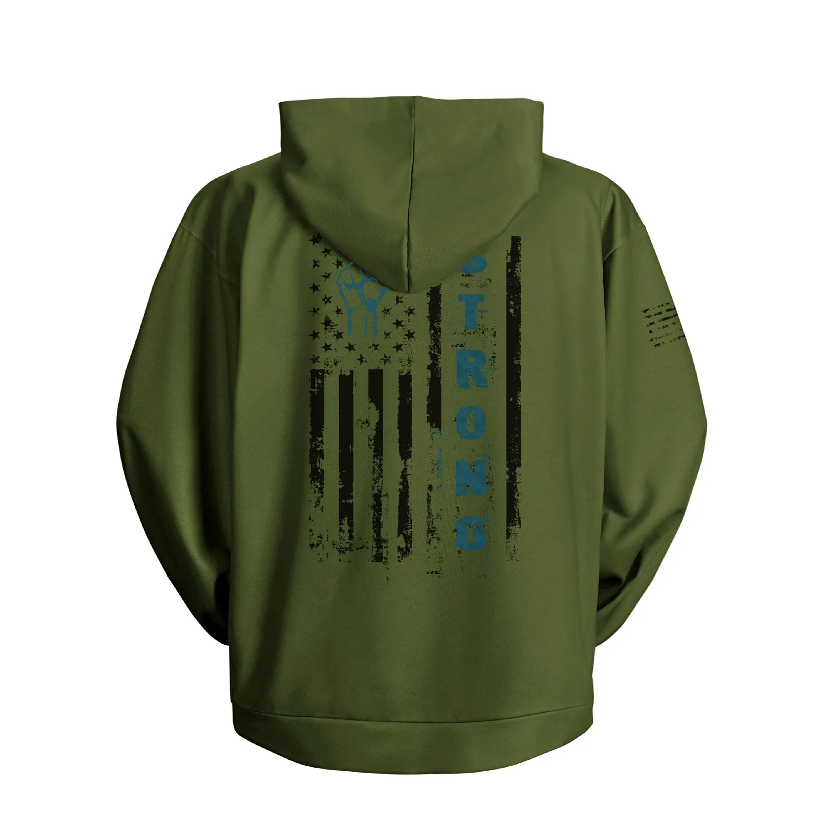Men's Regular Fit Patriotic USA Flag Graphic Pocket Hoodies
