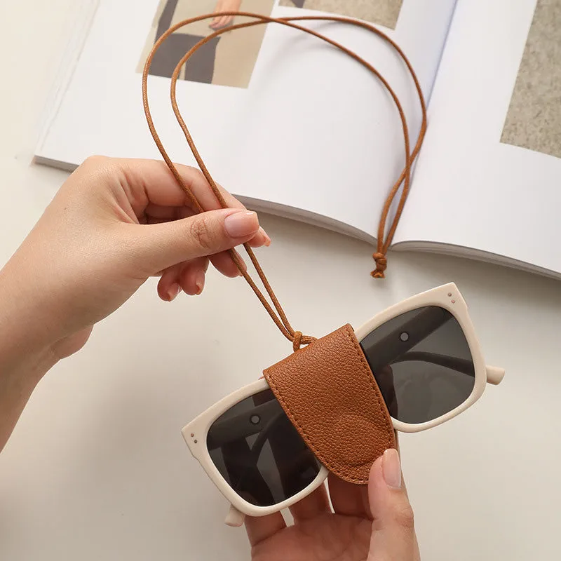 Multifunktionaler Brillenorganizer aus Leder