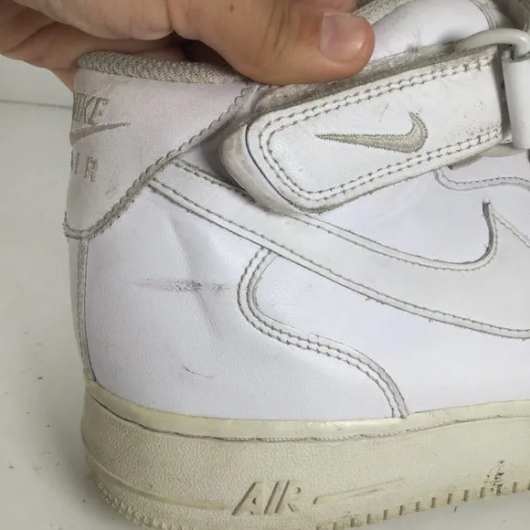 Nike AIR FORCE 1 MID Sneakers White Size 10