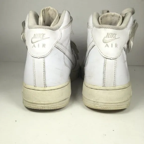 Nike AIR FORCE 1 MID Sneakers White Size 10