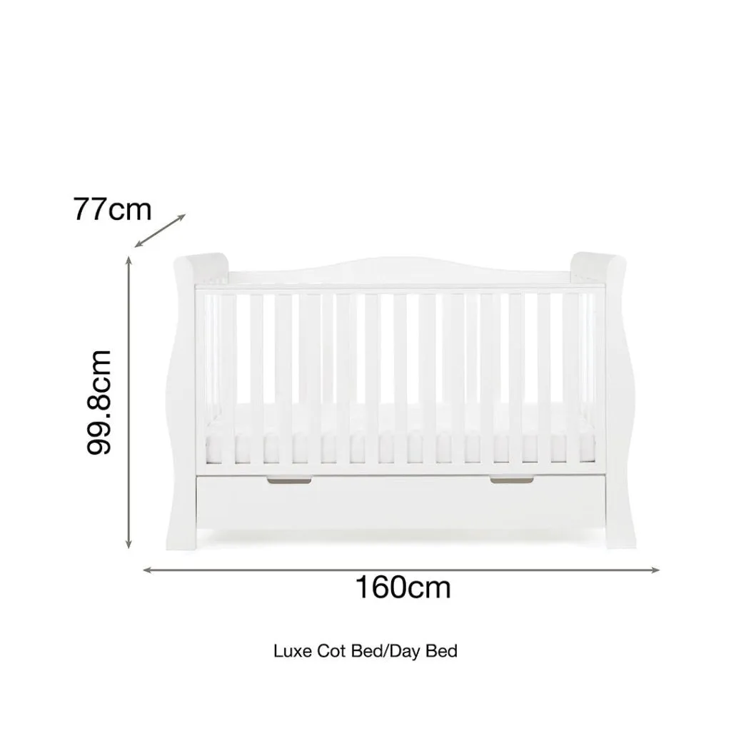 OBABY Stamford Luxe 4 Piece Room Set - White