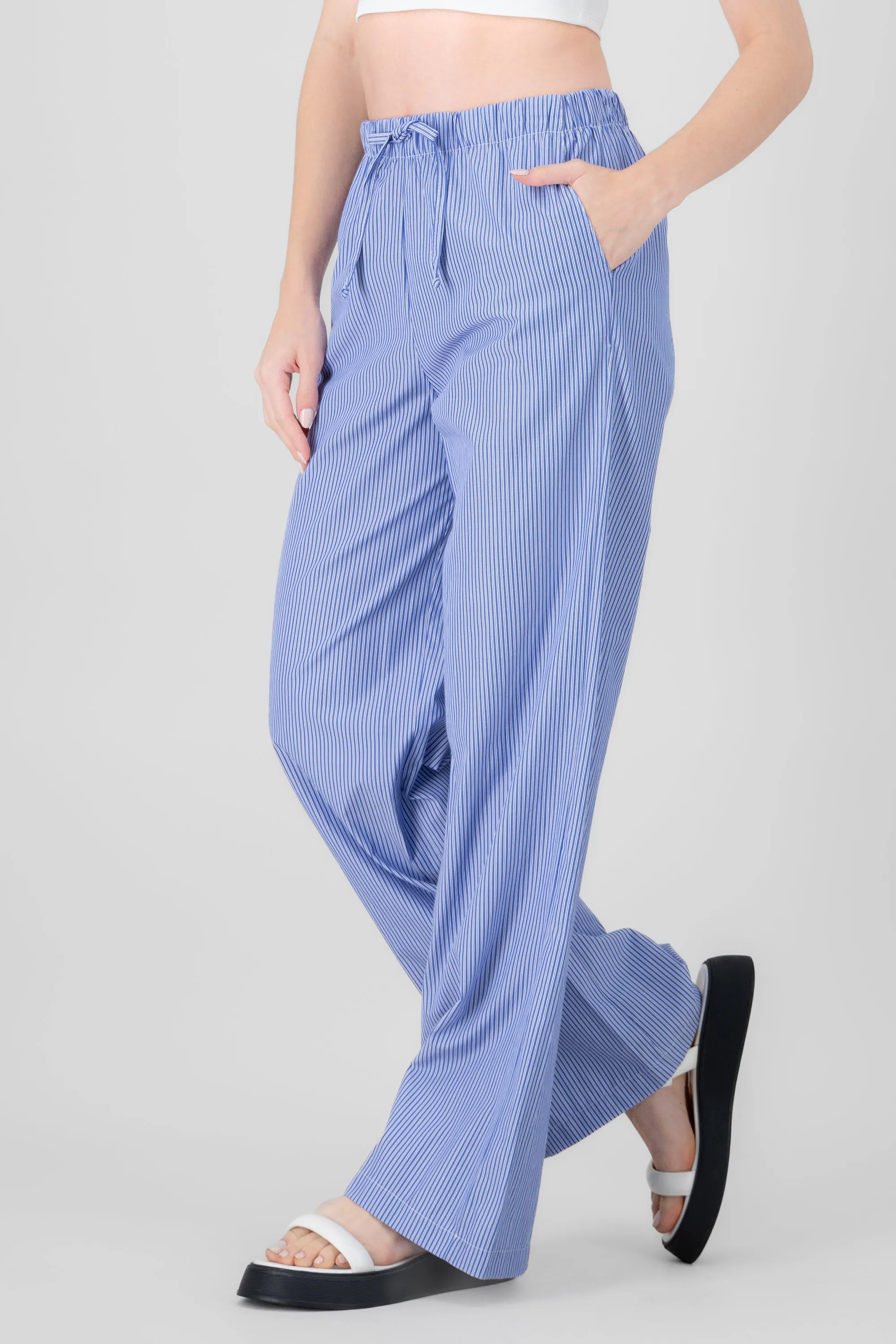 Pantalon amplio rayas con jareta Hypsters