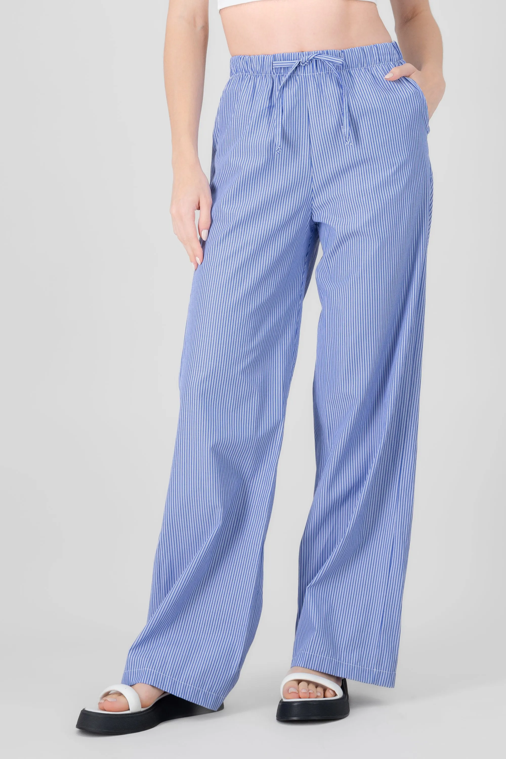 Pantalon amplio rayas con jareta Hypsters