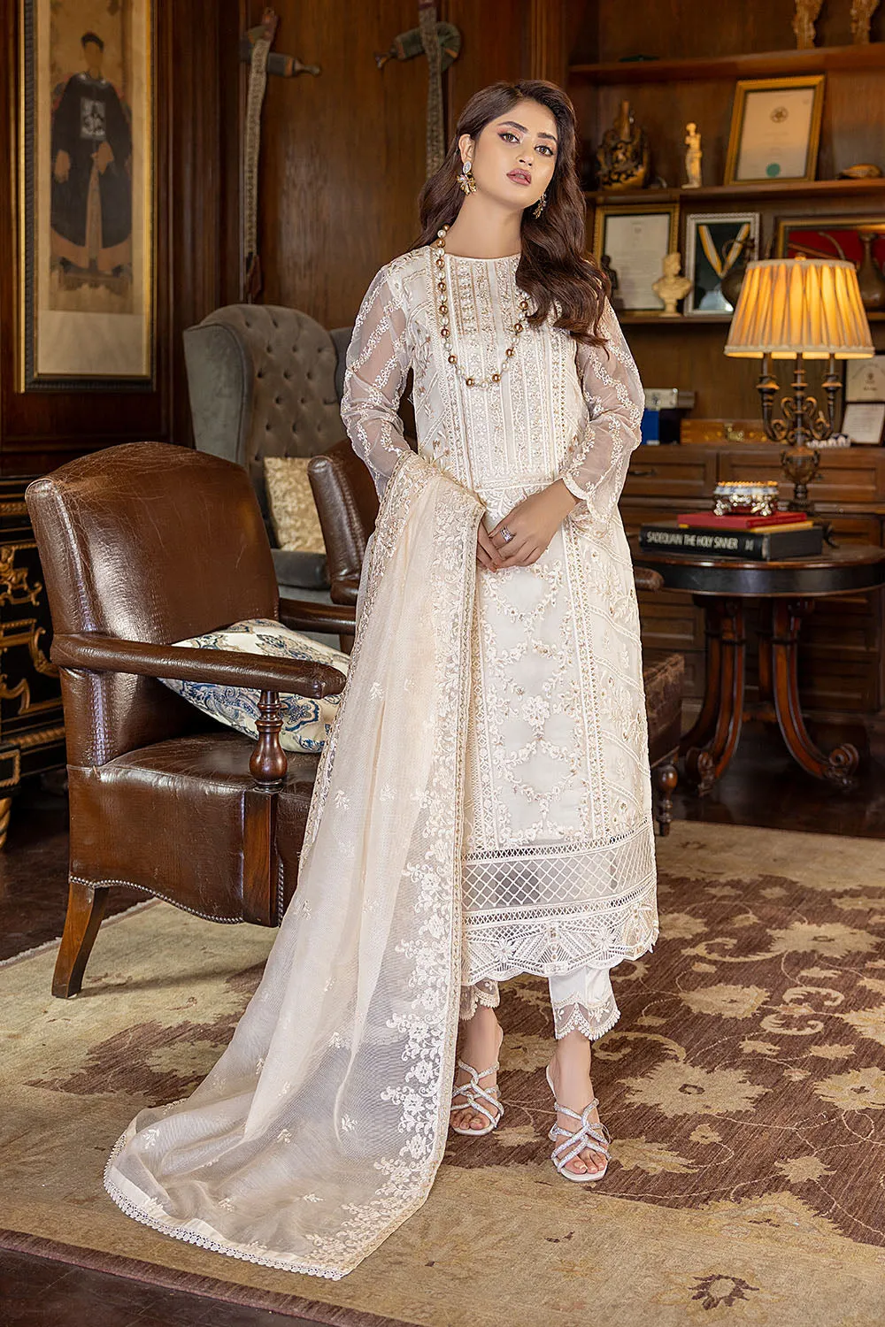 Regal Beaute | Azure Luxe Embroidered 3pcs Collections 2023