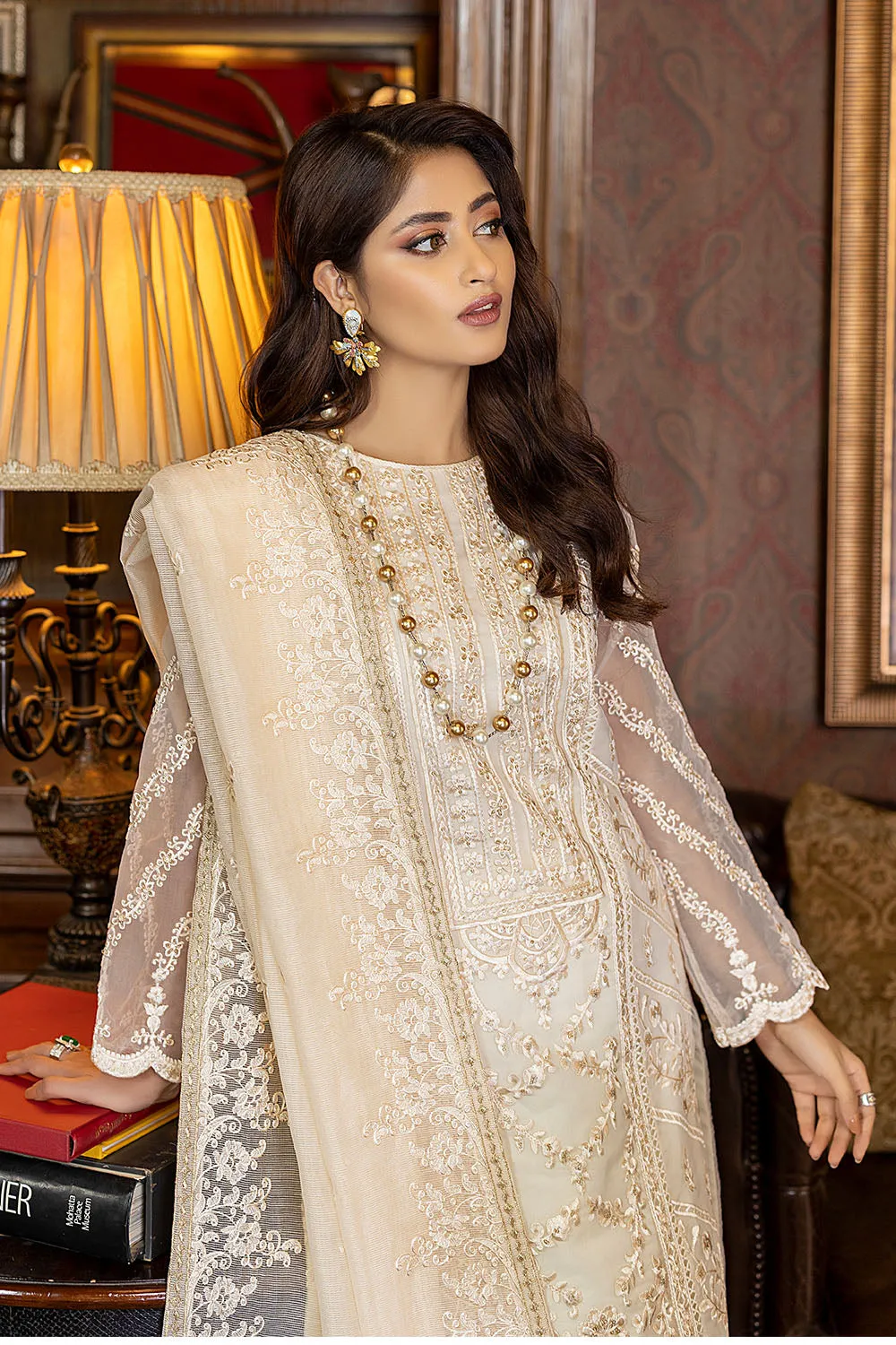 Regal Beaute | Azure Luxe Embroidered 3pcs Collections 2023