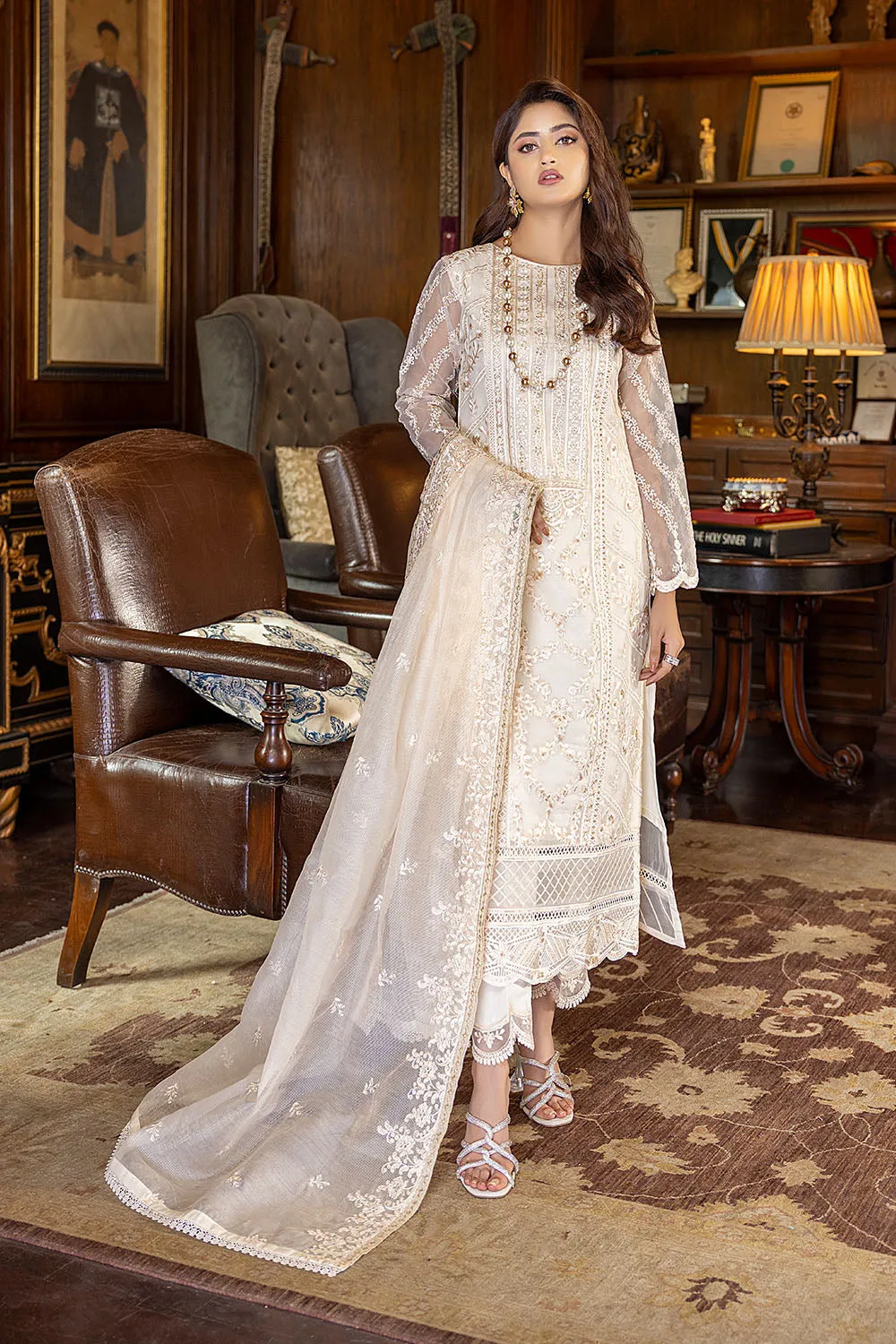 Regal Beaute | Azure Luxe Embroidered 3pcs Collections 2023