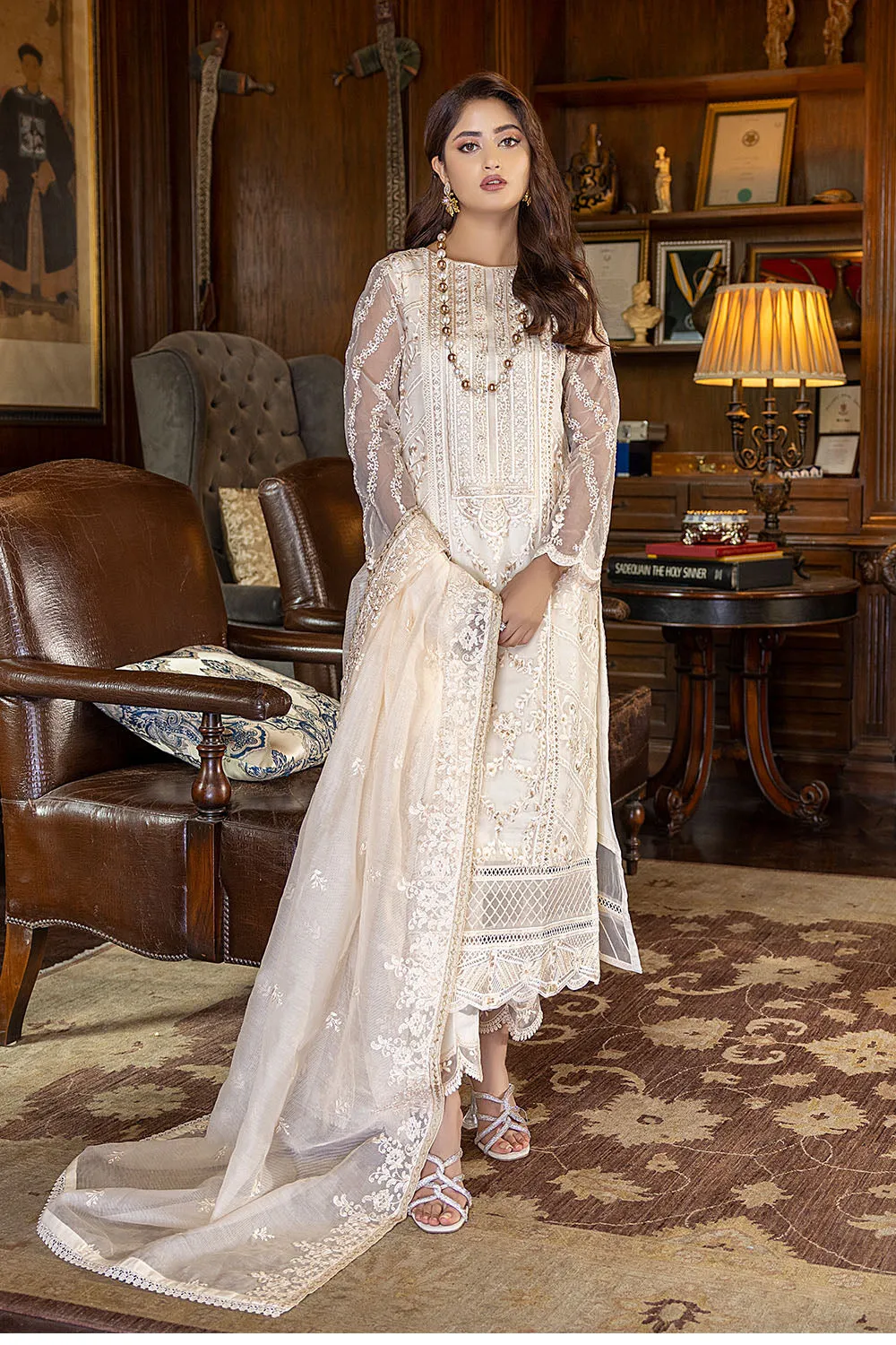Regal Beaute | Azure Luxe Embroidered 3pcs Collections 2023