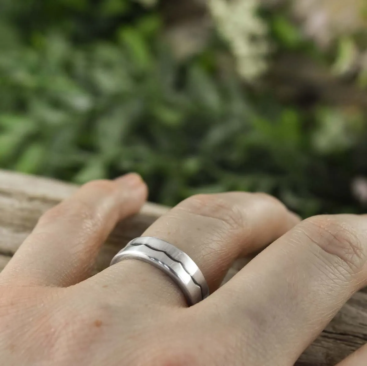 Silver Wave Ring