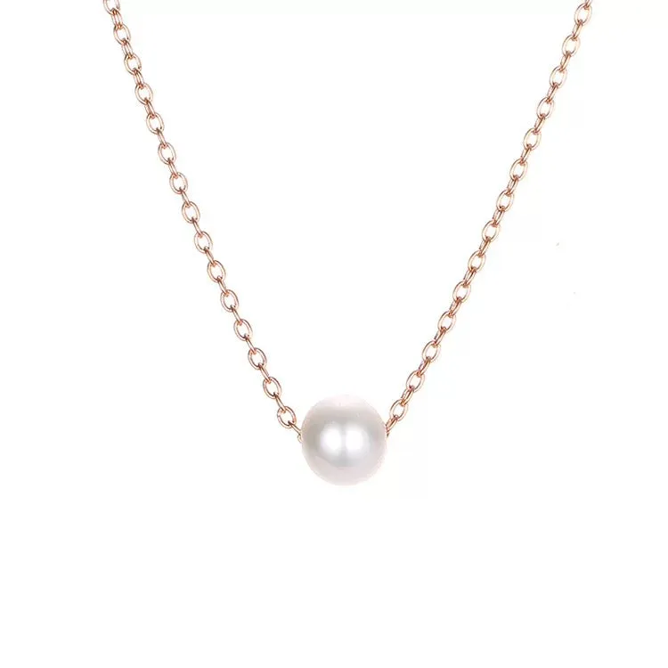Small Pearl Necklace & Bracelet Set