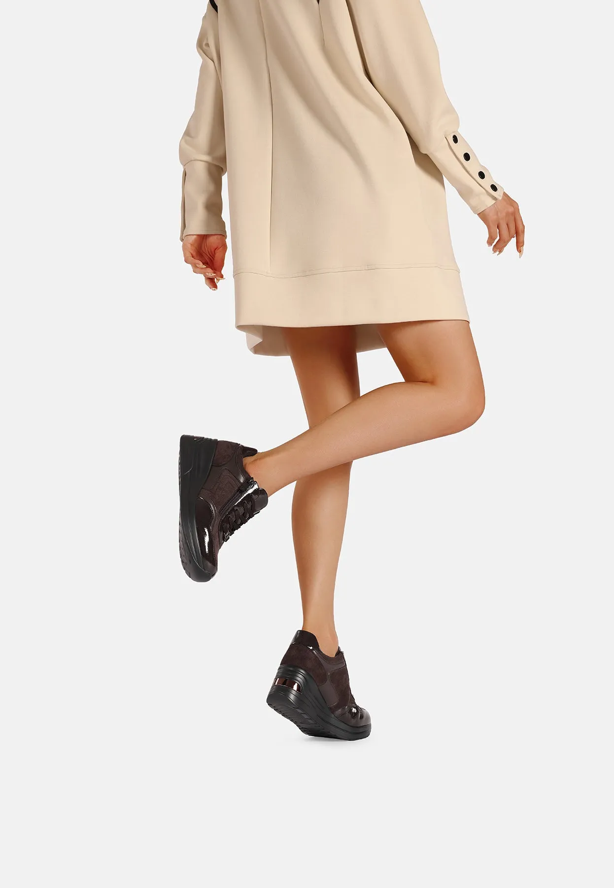 Sneakers con tacco X31-36