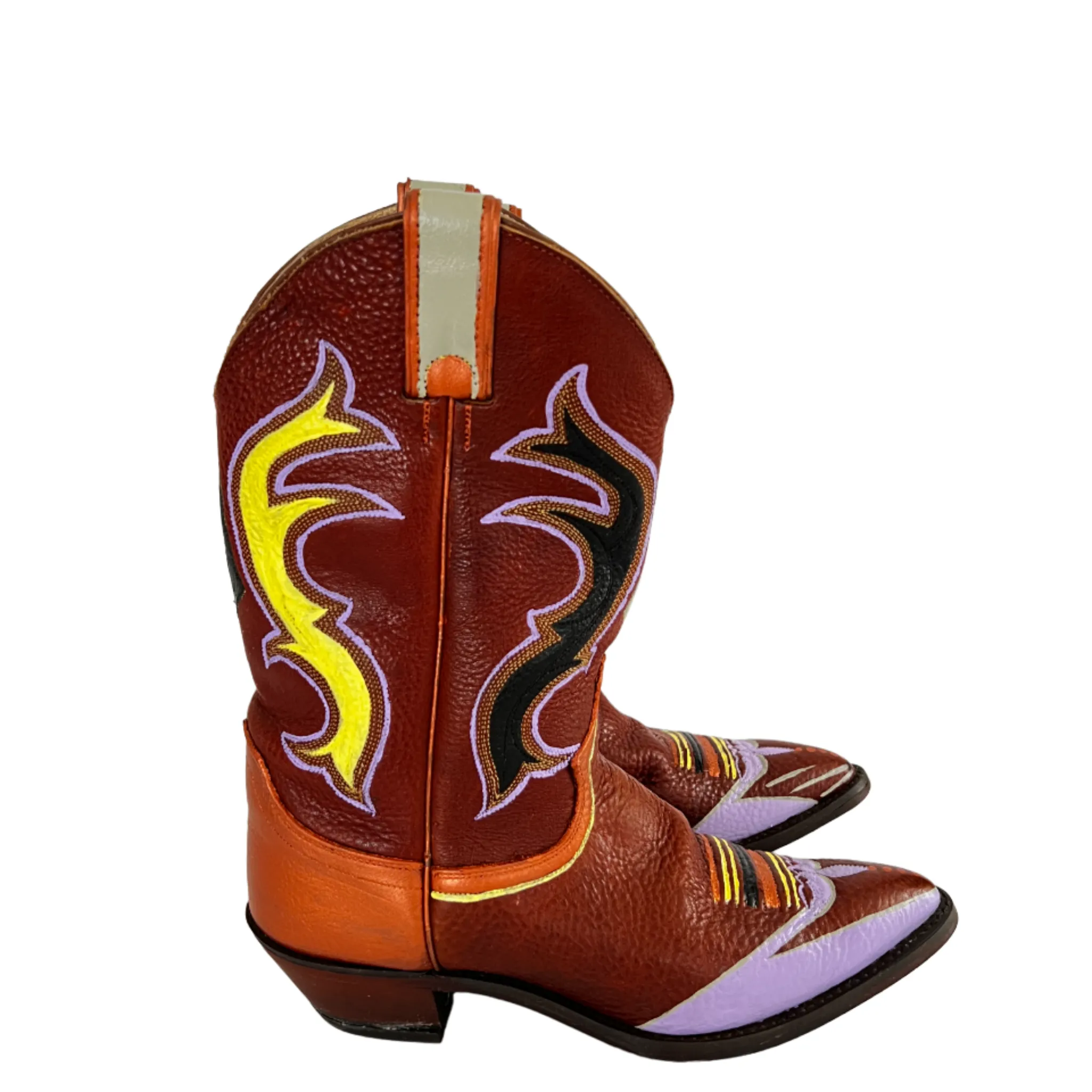 Traditional - Hand-Painted Vintage Cowboy Boots