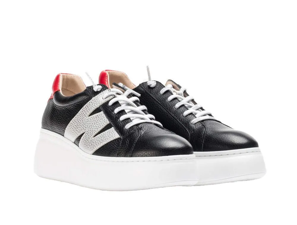 'Zurich' women's lace-up sneaker - Black